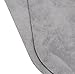 1 Pair Oval Flocking Fabric Iron on Elbow Knee Patches 18x11cm (Light Grey)