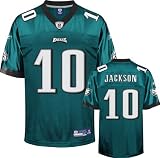 DeSean Jackson Jersey: Reebok Green Replica #10 Philadelphia Eagles Jersey - Large