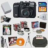 Canon PowerShot G10 14.7 Megapixel Digital Camera + Lenses + Filters + 2GB Memory & Pro Accessory Kit