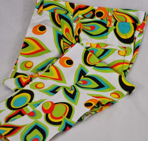 Loudmouth Golf Pants Shagadelic White 34/32 Loud 
