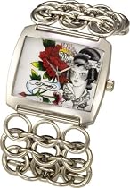 ED HARDY LYNX WHITE GEISHA WATCH LY-WG