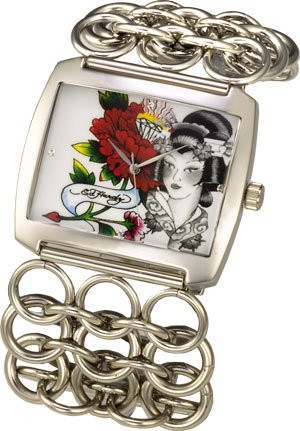 51bvrdqKekL ED HARDY LYNX WHITE GEISHA WATCH LY WG Review
