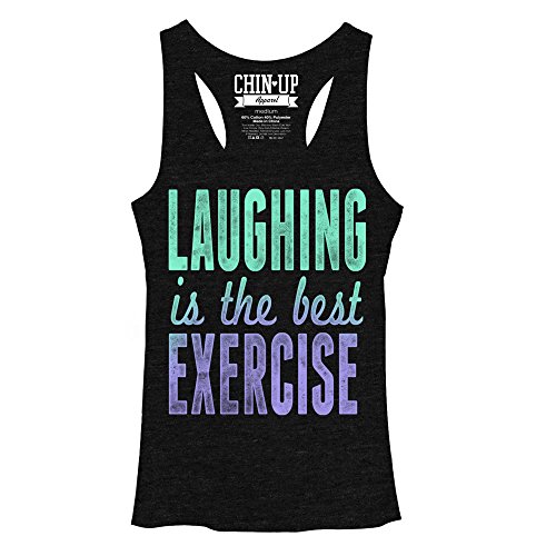 CHIN UP Laughter Womens M Graphic TriBlend Racerback Tank Top – Fifth Sun