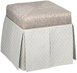Jennifer Taylor 2358-394395 Storage Vanity Stool, 17 by 17 by 18-Inch