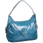 SONDRA ROBERTS NEW YORK Textured Leather Turnlock Hobo