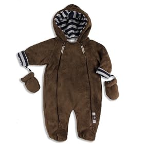 The Essential One - Fur Baby Snowsuit Pram suit EO4 Brown