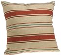 Throw Pillow, Olive, Brick, Stripe