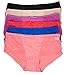 Barbra's 6 Pack Women's Floral Embroidered Side Silky Plus Size Hipster Panties