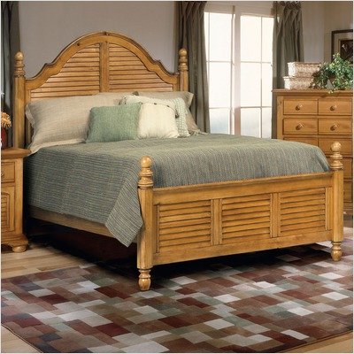 Cottage Traditions Poster Headboard in Distressed Sandstone Size: Full