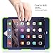 iPad Mini 2 Case,iPad Mini Case,iPad Mini 3 Case,iPad Mini Retina Case,BENTOBEN Anti-Slip Shock-Absorption Silicone PC High Impact Resistant Hybrid Three Layer Protective Case Cover Blue&Lime Green