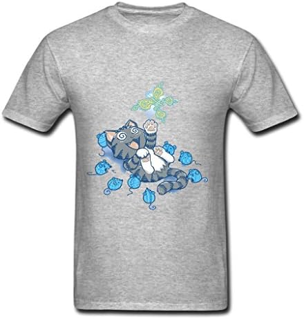 SZMYWH Men's Too Much Catnip T-shirts - XXL Gray