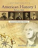 Contemporary's American History 1: Before 1865 (Annotated Teacher's Edition)