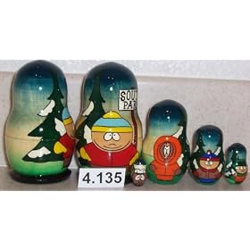 South Park Russian Nesting Doll 5 Pc / 4 in #4.135