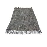 Blanket Throw with Fringe - Gray