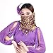 BellyLady Belly Dance Tribal Face Veil With Beads, Valentine's Gift Idea