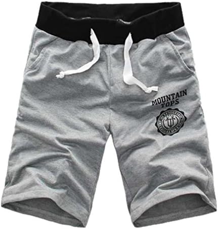 Henioral Men's Casual Running Biking Athletic Sweatpant Short Shorts Grey