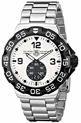 TAG Heuer Men's WAH1011.BA0854 Formula 1 Grande Date White Dial Stainless Steel Watch
