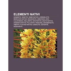 Elementi Nativi: Diamante, Grafite, Rame Nativo, Lonsdaleite, Mercurio Nativo, Moissanite, Osmiridio, Oro Alluvionale, Melliniite, Oro