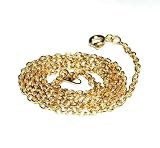 20" Gold Plated Trace Chain