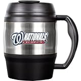 MLB Washington Nationals 52-Ounce Stainless Steel Macho Travel Mug with Bottle Opener