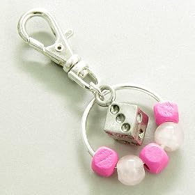 Cat or Dog Good Luck Charm for Pets Collar in Lucky Rose Quartz