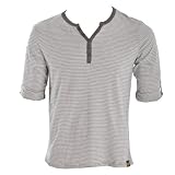 Soul Cal Roll Up Stipe Sweat - White - Mens