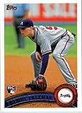 2011 Topps Baseball Card #145 Freddie Freeman RC - RC - Rookie Card - Atlanta Braves - MLB Trading Card In A Protective Screwdown Case