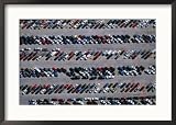 Aerial of Auto Insurance Salvage Lot, Denver, USA Collections Framed Photographic Poster Print by Jim Wark, 29x21