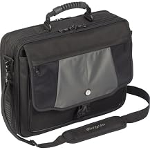 Targus 17" Blacktop Deluxe Notebook Computer Case with Dome Protection - Black/ Gray (CPT401DUS)