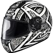 HJC Daggar Men's CS-R1 Road Race Motorcycle Helmet w/ Free B&F Heart Sticker Bundle - MC-5