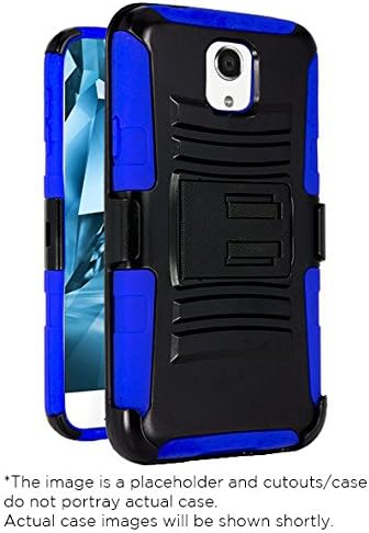Sharp Aquos Crystal Case, CASEFORMERS Duo Armor BLUE for Sharp Aquos Crystal Combo Case with Stand and Holster