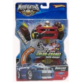 Hot Wheels Modifighters Skullface Firebot Transforming Vehicle by