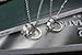 Fate Love His & Hers Simple Design Matching Promise Rings Pendant Love Necklace Set for Lover