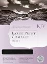 KJV Large Print Compact Bible (Black Bonded Leather)