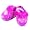 Hang Ten - Toddler Girls Soft Plush Slingback Slipper, Purple (Size S)