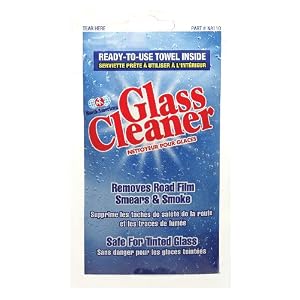 North American NA110 Glass Cleaner Disposable Towelette - Single Pack