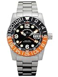 Zeno Airplane Swiss Quartz GMT Watch on a Steel Bracelet 6349GMT-Q-A1-5M