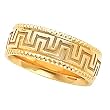 14K Yellow Gold Design Wedding Band For Men and Women - Size 9