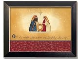 O Holy Night Nativity Art Print Picture Framed 12x9