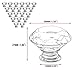 Drawer Knob Pull Handle, NORTHERN BROTHERS Crystal Glass Diamond Shape Cabinet Drawer Pulls Cupboard Knobs with Screws for Home Office Cabinet Cupboard Bonus Silver Screws DIY (20PCS)