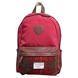 ハリスツイード バックパック リュックサック Harris Tweed タータンチェック レディース メンズ リュック バッグ (レッド)