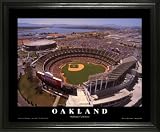 Oakland Athletics - Oakland-Alameda Coliseum Aerial - Lg - Framed Poster Print