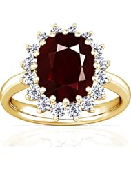 14K Yellow Gold Cushion Cut Ruby Ring With Sidestones (GIA Certificate)