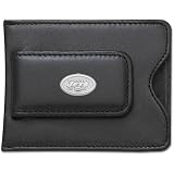 New York Jets Silver Leather Money Clip & C/C Holder