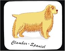 Decorated Mouse Pad with spaniel image