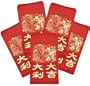 Lunar Astrology Feng Shui Gift Idea - 8" Lucky Red Chinese Graduation Envelopes - Pack of 40