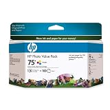 Genuine NEW Hewlett Packard CG501AN HP 75 Color Ink Cartridge Photo Value Pack