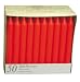 50 x Bistro Table Low Smoke Drip Free Candles 196mm Red