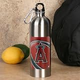 Los Angeles Angels of Anaheim 750ml Stainless Steel Water Bottle w/ Carabiner Clip