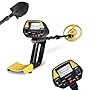 INTEY Classic Metal Detector - Lightweight Gold Digger with Pinpoint Function/ Waterproof Search Coil -High Accuracy Metal Detectors Plus Folding Shovel/Rucksack (Min length: 30In; Max length: 40In)